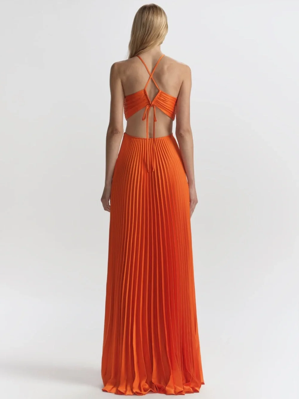 A.L.C. Moira Satin Pleated Maxi Dress $ 796 NEW without tag - Picture 5 of 6